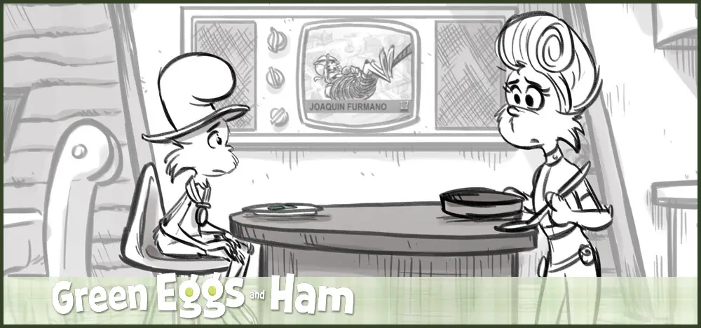 Green Eggs and Ham Storyboards